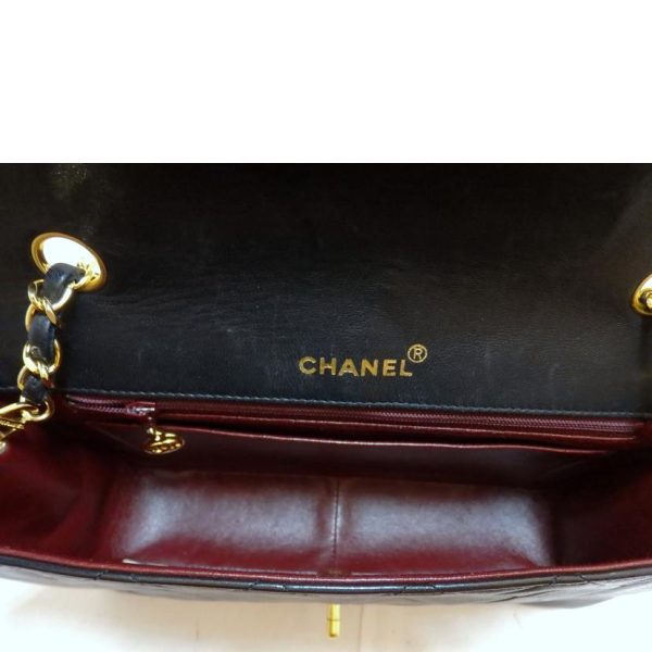 48807 10 Chanel Matelasse Diana Flap Chain Shoulder Bag Black