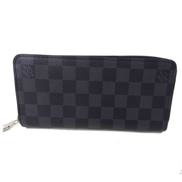 48872 2 Louis Vuitton Zippy Wallet Vertical Damier Wallet Graphite