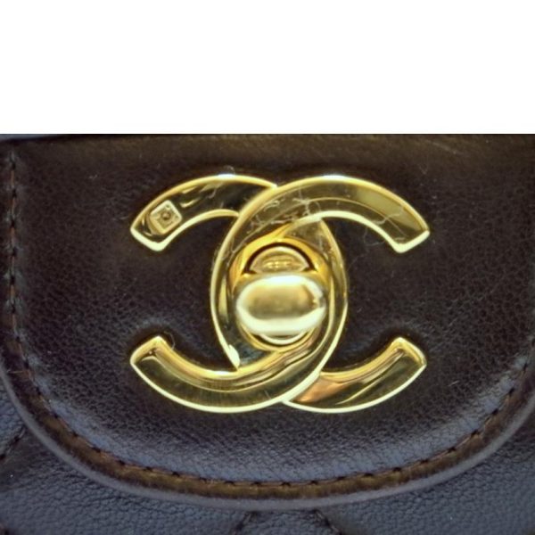 48968 08 Chanel Matelasse Parent Child Bag Brown GD Metal Fittings