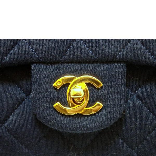 48982 06 Chanel Mini Matelasse Quilted Chain Shoulder Bag Navy