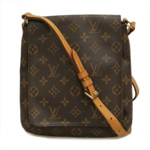 48995 1 Louis Vuitton Baggy PM Monogram Denim Shoulder Bag Blue