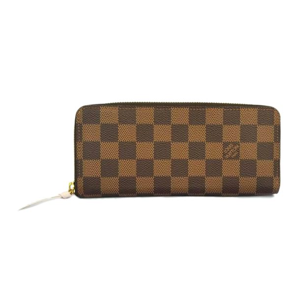 49056 1 Louis Vuitton Portefeuil Clemence Wallet Damier Rose Ballerine