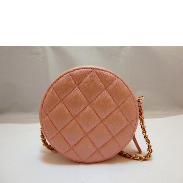 49101 02 Chanel Matelasse Caviar Chain Shoulder Bag Pink