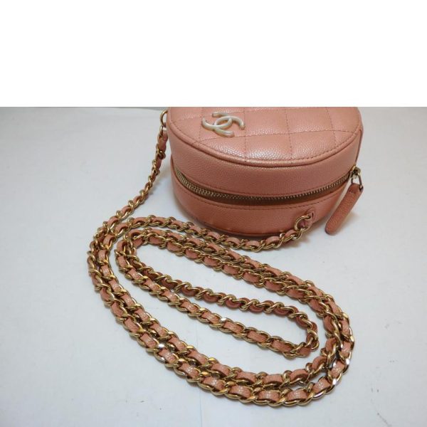 49101 03 Chanel Matelasse Caviar Chain Shoulder Bag Pink