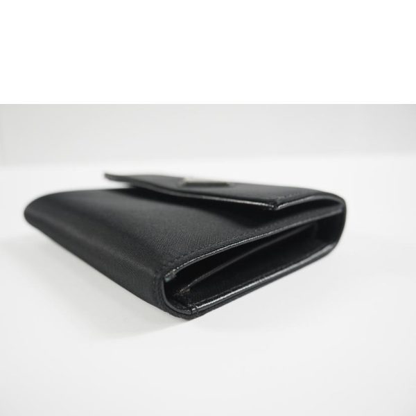 49182 3 Prada Tri Fold Wallet Black