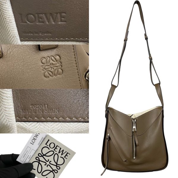 491a1869628 5 Loewe Hammock Small Leather 2way Mini Shoulder Bag Greige