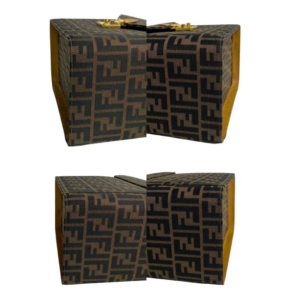 491a243153513 8 Fendi Zucca FF Logo Canvas 2way Vanity Bag