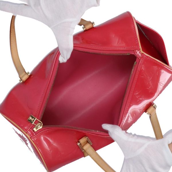 49354 4 Louis Vuitton Bedford Bag Vernis Framboise