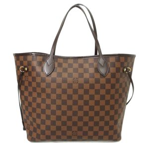 49394 1 Celine Macadam Pattern Shoulder Bag Brown