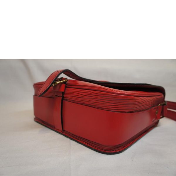 49470 3 Louis Vuitton Cartesier Briefcase Epi Castilian Red