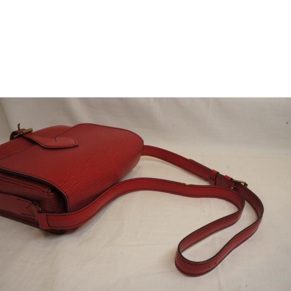 49470 4 Louis Vuitton Cartesier Briefcase Epi Castilian Red