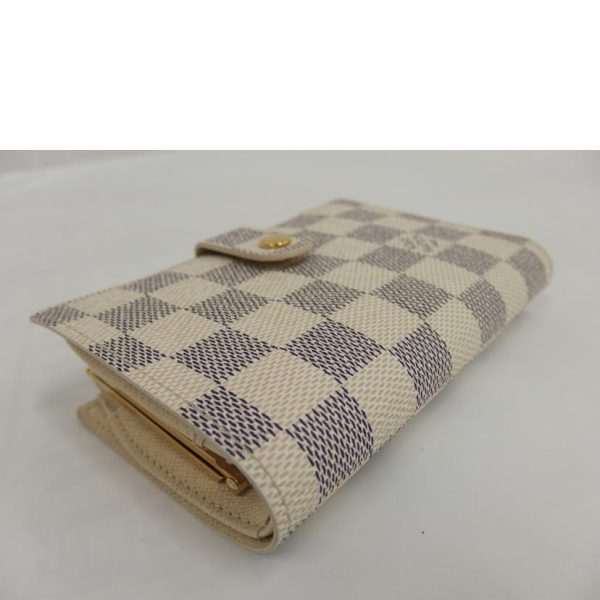 49484 3 Louis Vuitton Portefeuil Viennois Wallet Damier Azur