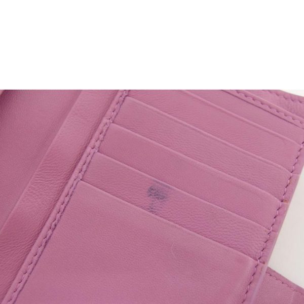 49498 7 Bottega Veneta Intrecciato Bi Fold Wallet Pink Pearl