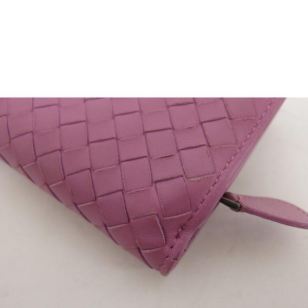 49498 9 Bottega Veneta Intrecciato Bi Fold Wallet Pink Pearl