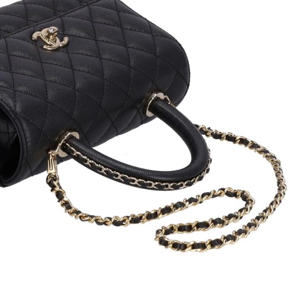 49558 4 Chanel Caviar Skin Coco Handle Chain Shoulder Bag