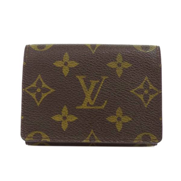 49608 1 Louis Vuitton Anvelope Carte de Visite Monogram Wallet Brown