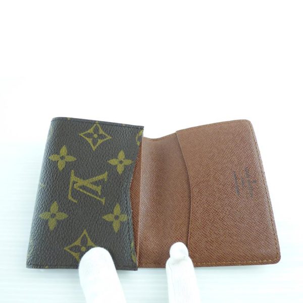 49608 4 Louis Vuitton Anvelope Carte de Visite Monogram Wallet Brown