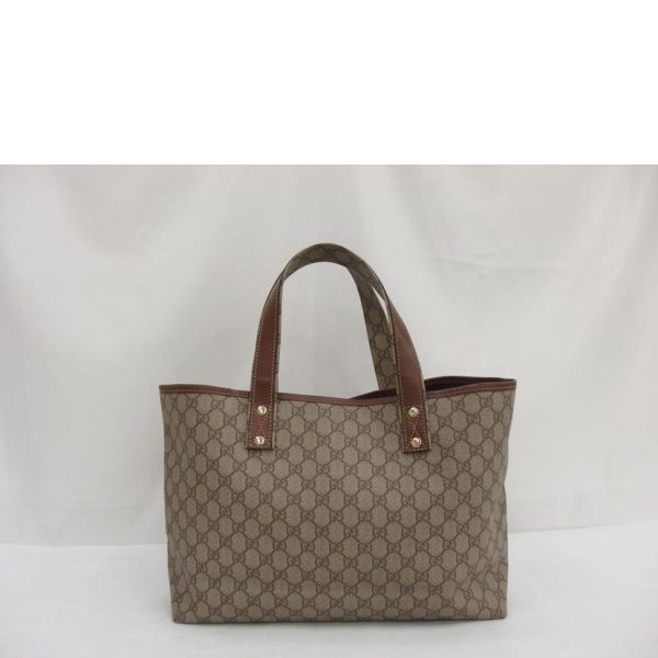 49644 2 Gucci GG Supreme Sherry Line Tote Bag