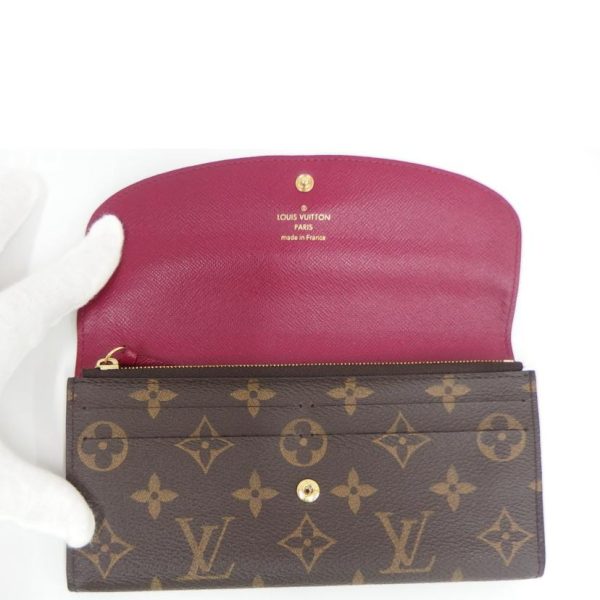 49814 4 Louis Vuitton Portefeuille Emily Wallet Fuchsia