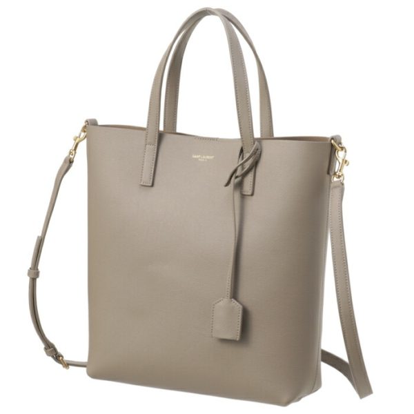 498612csv0j1722 1 Saint Laurent Paris Bag Shoulder Shopping Toy Gray Beige