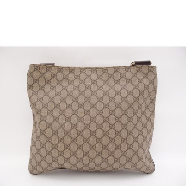 49908 2 Gucci GG Supreme Shoulder Bag Brown