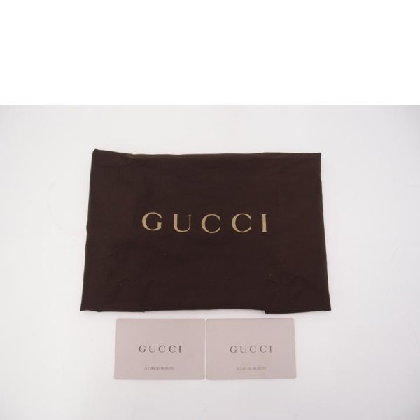 49908 6 Gucci GG Supreme Shoulder Bag Brown