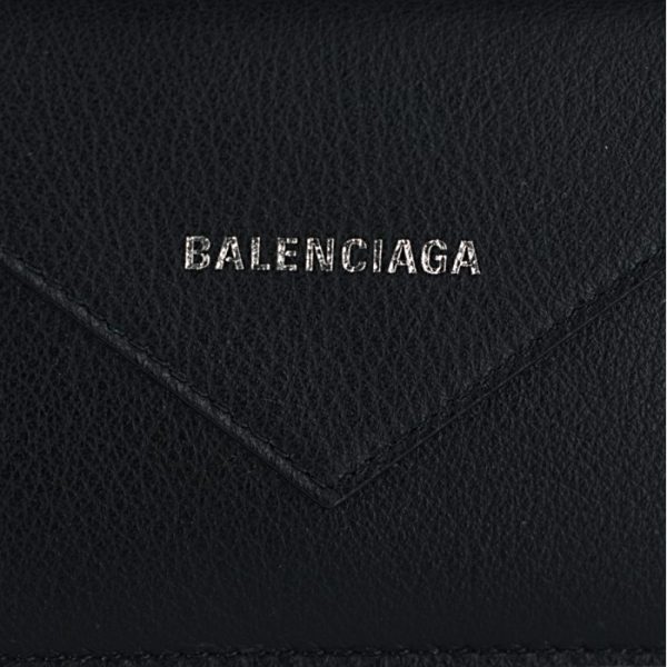 499201dlq0n1000 3 Balenciaga Papier Card Case Black