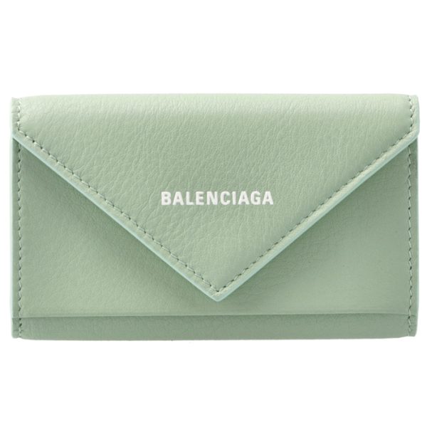 49920418d3n3906 1 Balenciaga Papier Key Case Light Green