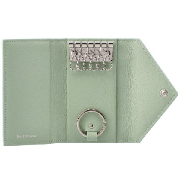 49920418d3n3906 4 Balenciaga Papier Key Case Light Green