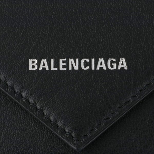 499204dlq0n1000 3 Balenciaga Paper Papier 6 Key Case Black