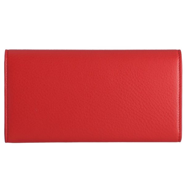 499207dlq0n6524 2 Balenciaga Paper Papier Long Wallet Red