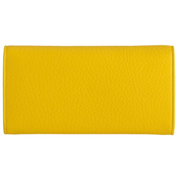 499207dlq0n7155 2 Balenciaga Paper Papier Long Wallet Yellow