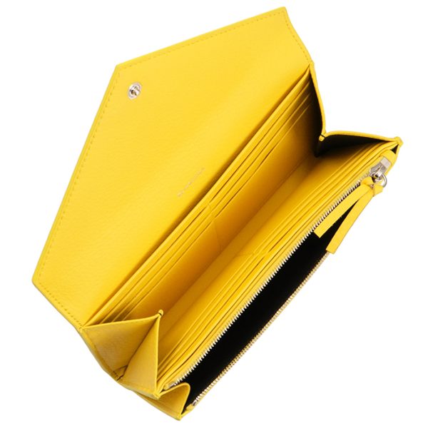 499207dlq0n7155 5 Balenciaga Paper Papier Long Wallet Yellow