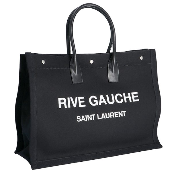 49929096n9d1070 Saint Laurent Paris Shopping Tote Bag Rive Gauche Black