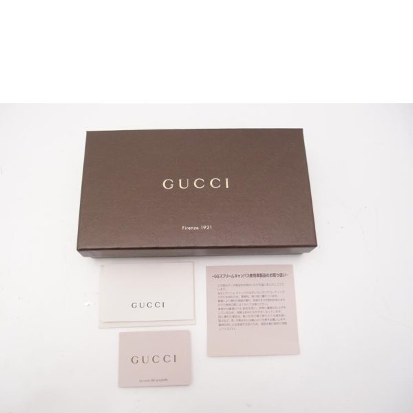 49950 6 Gucci GG Supreme Round Zipper Long Wallet Pink