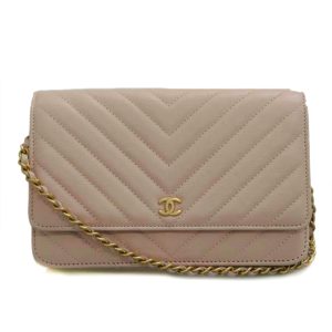 49978 1 Gucci GG Canvas Leather Shoulder Bag Pink Gold