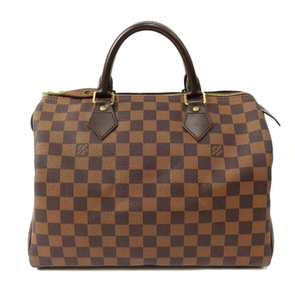 49998 1 Louis Vuitton Speedy 30 Damier Handbag Brown