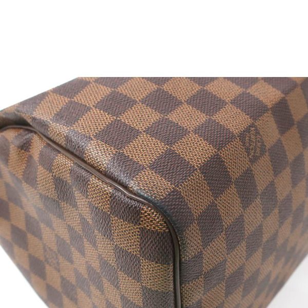 49998 3 Louis Vuitton Speedy 30 Damier Handbag Brown