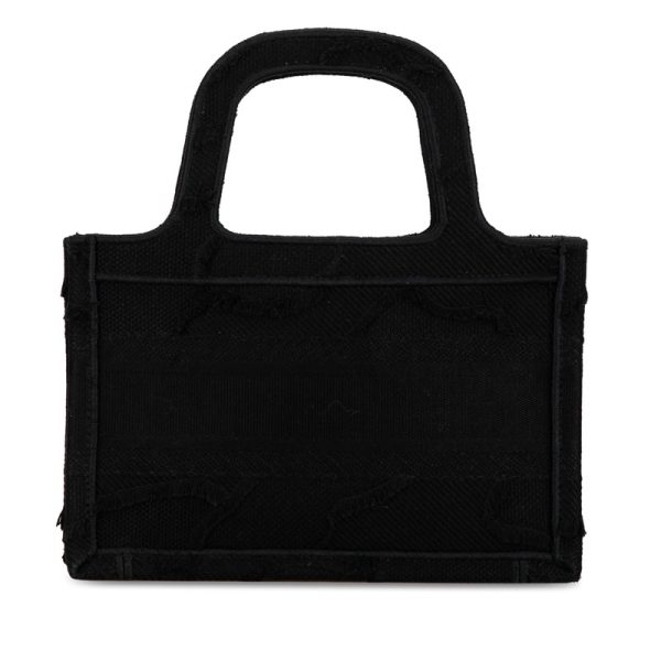 4cbsqdc3obqjkbfk 3 Dior Book Tote Mini Tote Bag Handbag Black Canvas