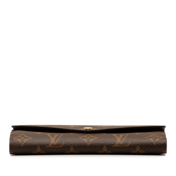 4ft1dy57ilcyaf3r 4 Louis Vuitton Monogram Portefeuille Sarah Long Wallet Brown