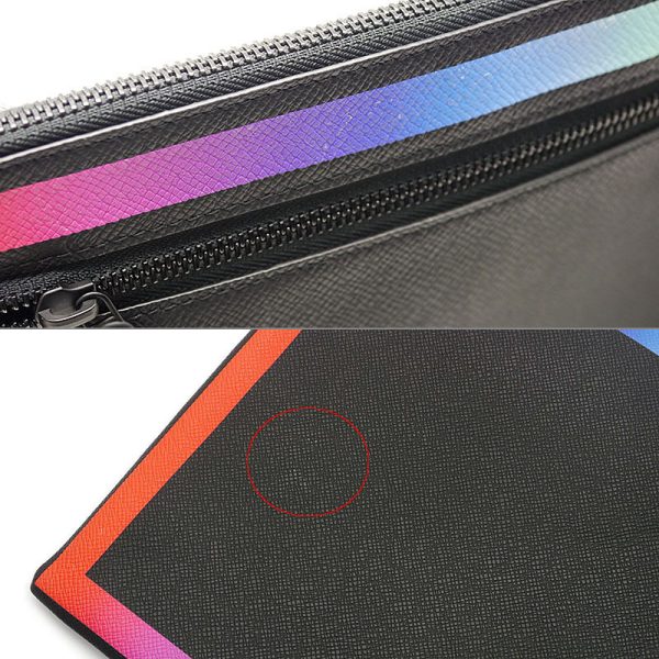 4h0666 9 Louis Vuitton LV Pochette Chain Taiga Rainbow Virgil Abloh