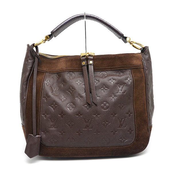 4h0804 1 Louis Vuitton PM M40583 Monogram Empreinte Brown