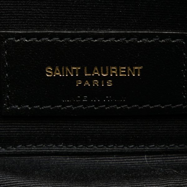 4m31fmioyfacbfuk 7 Saint Laurent Becky YSL Logo Double Zip Chain Shoulder Bag Beige