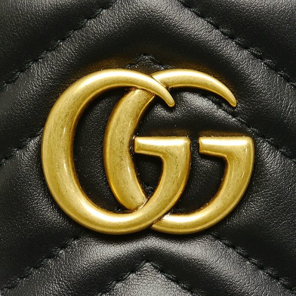 4sh0016 4 GUCCI GG Marmont Mini Backpack Leather Black Rucksack