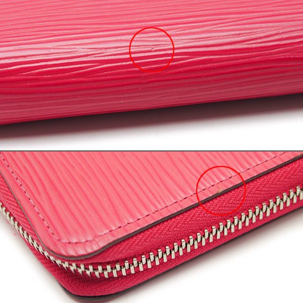 4sh0237 5 Louis Vuitton LV Zippy Wallet M69347 Epi Pink Round Zip Long