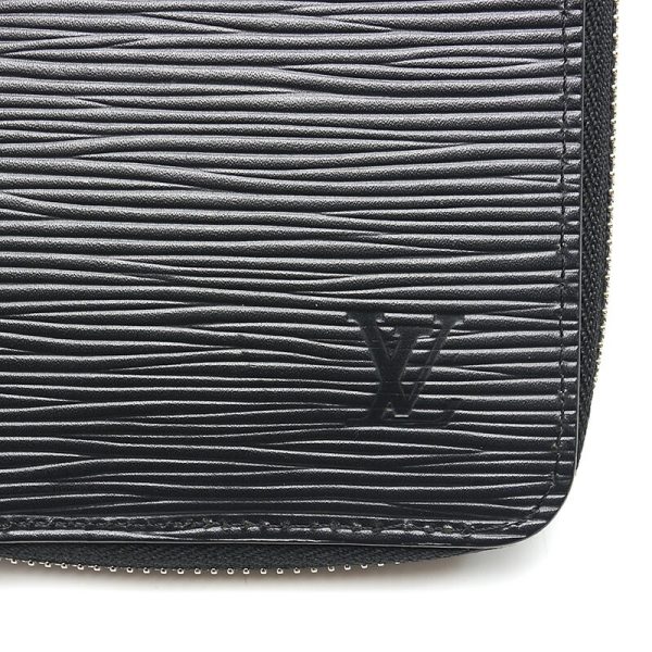 4sh0584 3 Louis Vuitton Zippy Wallet M60965 Epi Noir Black