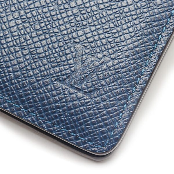 4sh0595 4 Louis Vuitton LV Portefeuille Multiple M30679 Taiga Blue