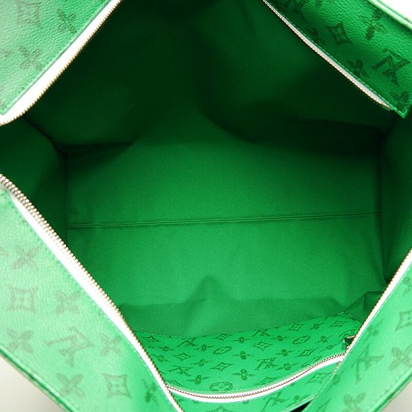 4sh0988 6 Louis Vuitton Hippopotamus GM M58749 LV Large Tote Bag Green