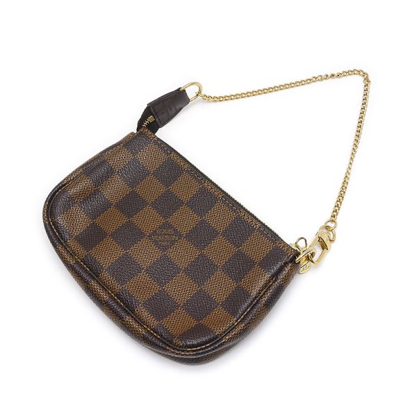 4sh1065 2 Louis Vuitton LV Mini Pochette Accessoire N58009 Brown