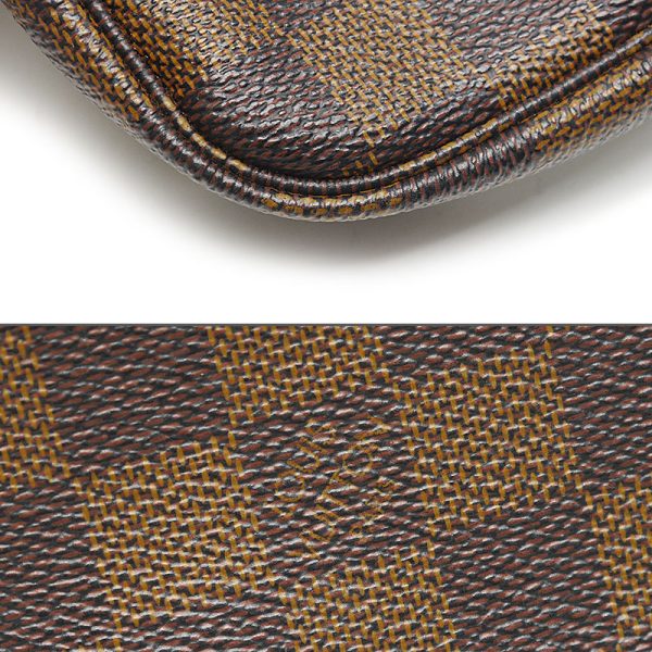 4sh1065 3 Louis Vuitton LV Mini Pochette Accessoire N58009 Brown